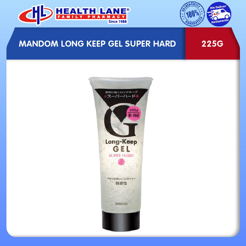 MANDOM LONG KEEP GEL SUPER HARD (225G)